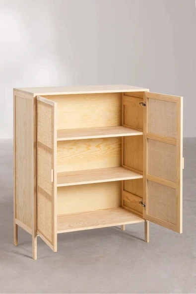 One Design Masif Ahşap Hazeranlı Dolap&Gardırop - 4