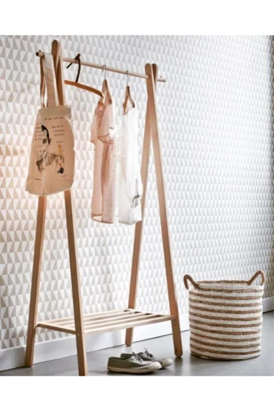 Ahşap Üçgen Askılık Dolap New Tasarımlar