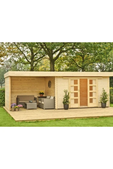 Berzz Buğlem Ahşap Bağ Bahçe Bungalov Ev Bahçe Oda Depo Ardi?Ye Ahşap Ev ürün görseli