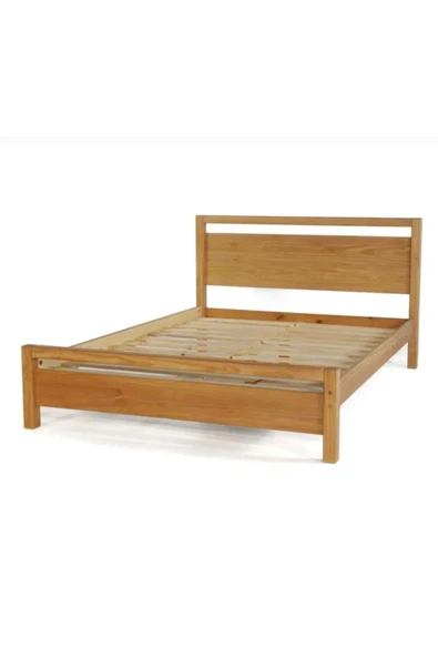One Design Ahşap Karyola Masif Ağaç Karyola Çitf Kişilik Ahşap Karyola - 3
