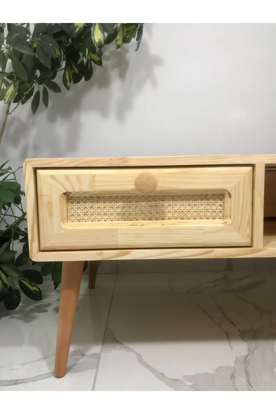 Edgo Ahşap Hazeranlı Orta Sehpa - 3