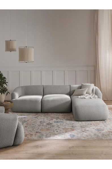 Pablohome Montana Köşe Koltuk - Montana Sağ Relax Köşe Koltuk -Bej Köşe Koltuk - 3