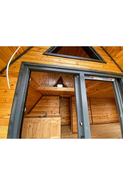M Eski Mimarlık B1 40 M2 Çelik Ahşap Ev - 4