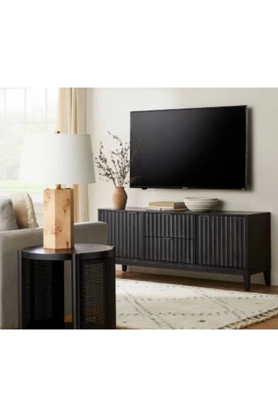 One Design Tv Ünitesi Ahşap Tv Standı Masif Ahşap Tv Konsolu ürün görseli