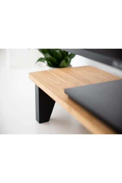 Master Hands Monitör Yükseltici, 23*65 Cm, Monitör Standı, Ahşap Ekran Yükseltici, Monitör Yükseltme Standı - 2