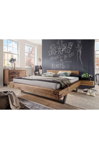 viesse home Masif Ahşap Karyola Yatak