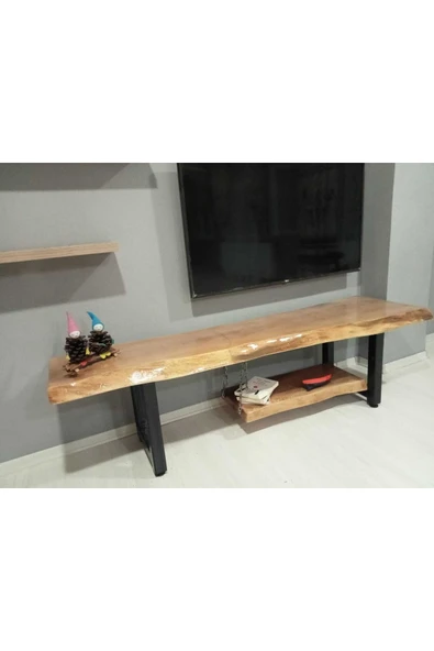 Senintasarımın Doğal Ahşap Tv Ünitesi - Resim 2