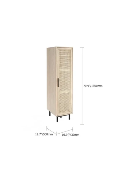 One Design Masif Ahşap Hazeran Kapakl Dolap 180Cm - 3