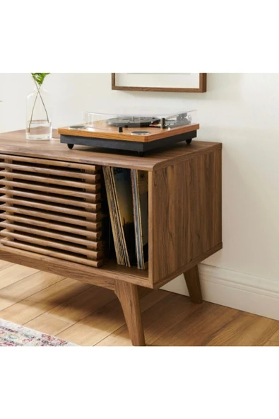 One Design Pikap Sehpası Ahşap Pikap Dolabı Ahşap Sürgülü Dolap 90X55X45 - 3