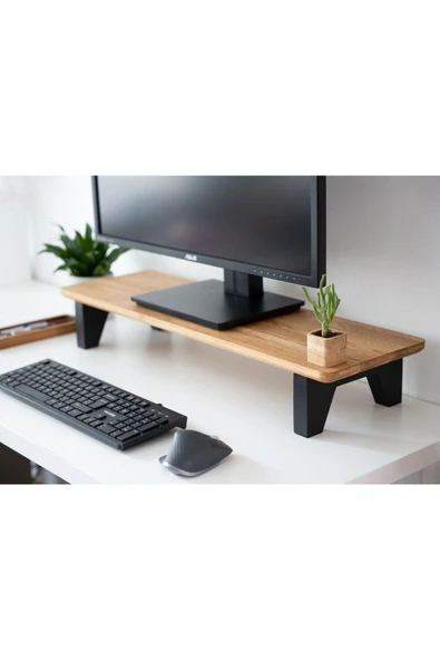 Master Hands Monitör Yükseltici, 23*65 Cm, Monitör Standı, Ahşap Ekran Yükseltici, Monitör Yükseltme Standı ürün görseli