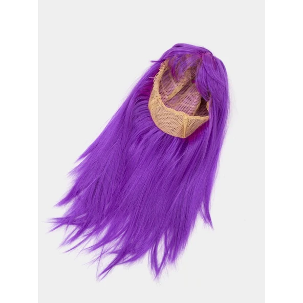 mor Renk Uzun Parti Peruk 60 cm - 2