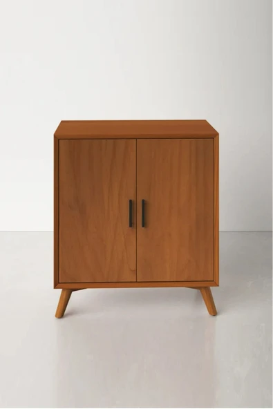 Bydmr Geniş Saklama Alanlı Ahşap Bar Dolabı-Şaraplık-Bardaklık-100Cm - Resim 4