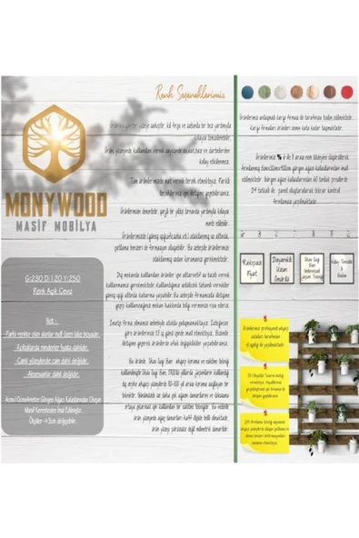 Monywood Masif Ahşap Salıncak Mss851 - 3