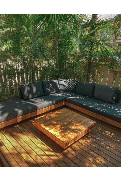 Parla Dizayn Asos Bahçe,Balkon,Teras Köşe Takımı - 3