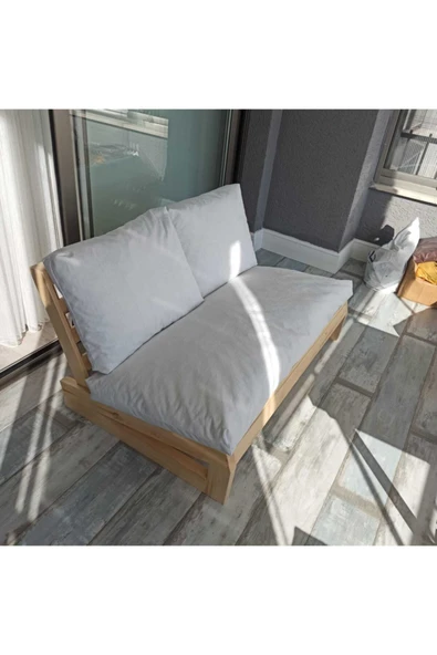 munywood Confort Çay Seti Oturma Grubu Masif Ahşap - Resim 4