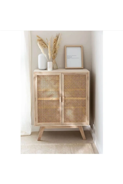 Gahoo Mobilya Ahşap Hazeran Detaylı Konsol Dolap