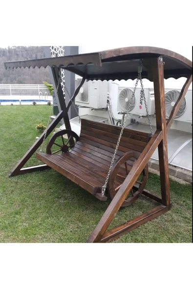 BUĞLEM **oturum 140-b200-g120-y180-hayalin Ötesinde Oval Ahşap Bahçe Salıncak-renk Tercihli-demonte - 2