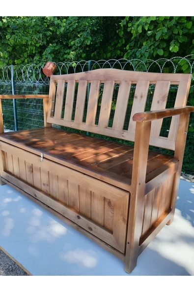 Buğlem Wood Lüks Sağlam( 140X45Cm) Sandıklı Bahçe ,Teras, Koltuk, Sedir - 7