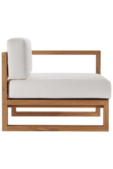 ODUNS Sofia Bahçe Balkon Teras Ahşap Köşe Koltuk Takımı - Resim 4