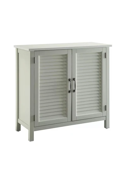 One Design Beyaz Ahşap Dolap Masif Ahşap Kapaklı Dolap 80X80X35 - 2