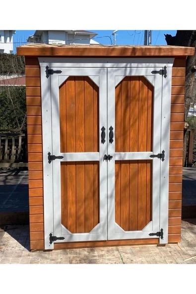 Sağlam Ahşap Ahşap Bahçe Dolabı