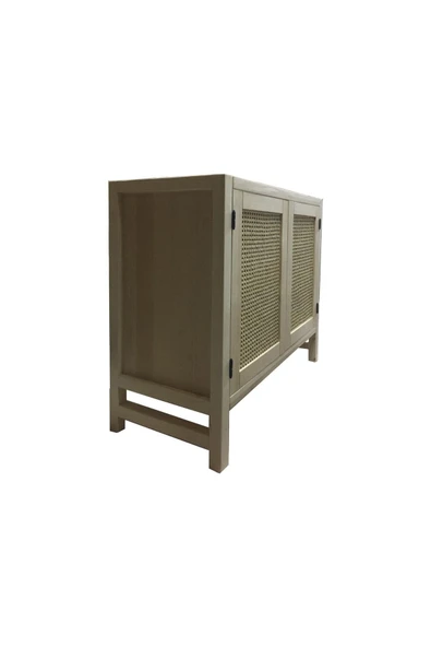 One Design Çok Amaçlı Dolap Ahşap Masif Dolap Kahve Bangosu Kiler Dolabı Oyuncak Dolabı - 5