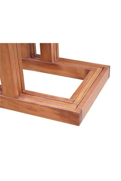 No One Est 2020 Masif Ahşap C Sehpa - Zigon Sehpa - Resim 2