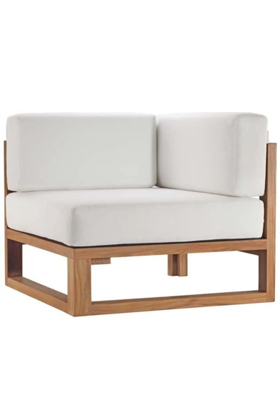 ODUNS Sofia Bahçe Balkon Teras Ahşap Köşe Koltuk Takımı - Resim 3