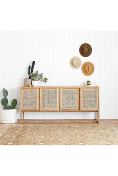 Mikey Ahşap Ovata Konsol - Resim 2