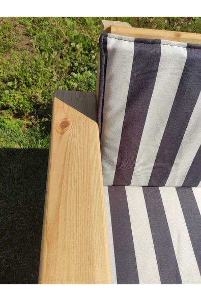 M&S Akrilik Ahşap Sedir Eko Takım Bahçe Mobilyası - 5