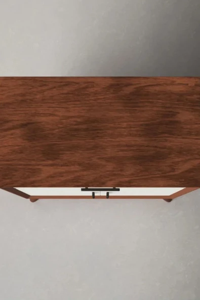 Bydmr Geniş Saklama Alanlı Ahşap Bar Dolabı-Şaraplık-Bardaklık-130Cm - Resim 5