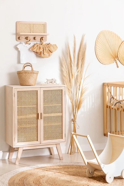 Şafakmobilya Ahşap Hazeran Kapak Detaylı Konsol Dolap - 4