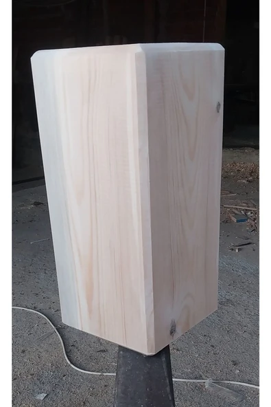 İpekahşap Orta Sehpa ,Yan Sehpa ,Yatak Başı Komidin  Çam Ağacı Kütük Tabure 45X20X20 - Resim 2