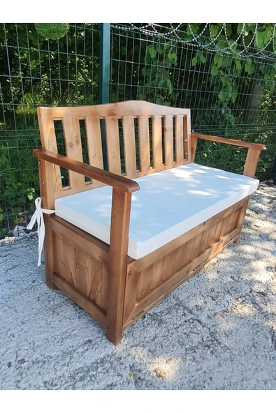 Buğlem Wood Lüks Sağlam  160X45Cm -Sandıklı Bahçe Teras Koltuk Sedir - 2