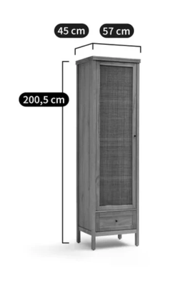 One Design Masif Ahşap Mutfak&Banyo&Hol Çok Amaçlı Dolap - 4