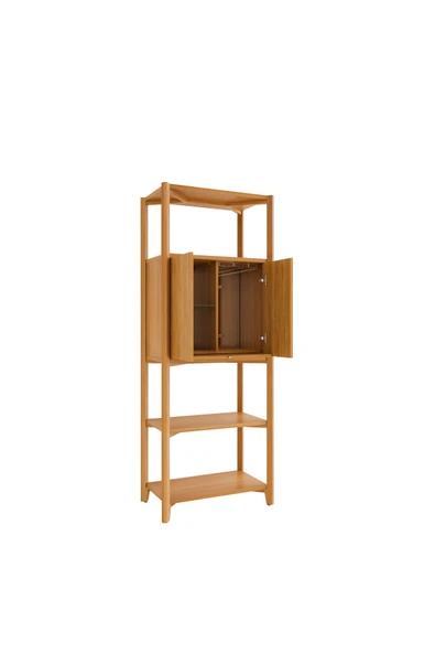 Viarthomedesign Miracle Ahşap Kitaplık Bar Dolabı - Resim 3