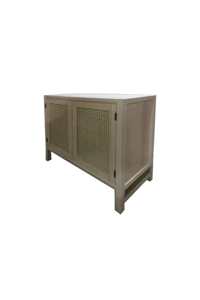 One Design Çok Amaçlı Dolap Ahşap Masif Dolap Kahve Bangosu Kiler Dolabı Oyuncak Dolabı - 6