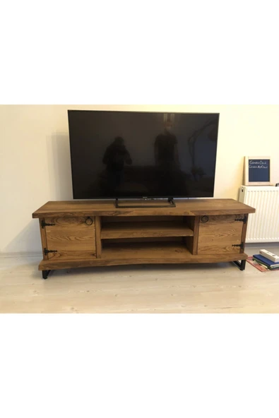 ISIKLARWOOD Doğal Ahşap Tv Ünitesi 160-60-40 ürün görseli
