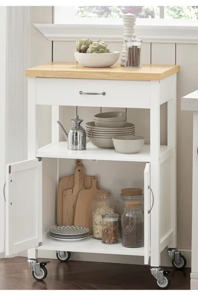 One Design Ahşap Mutfak Saklama Dolabı Ve Kahve Bangosu