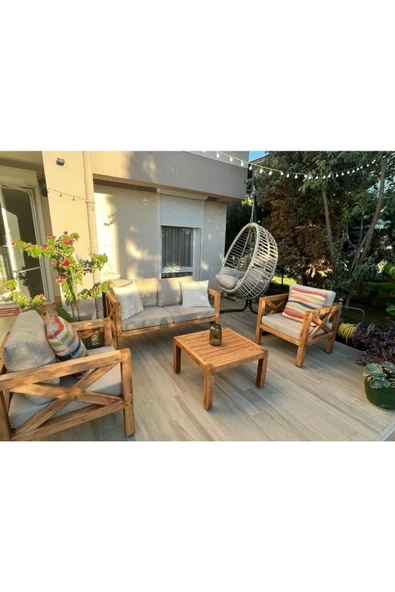 ODUNS Nora Bahçe Balkon Teras Oturma Grubu - Resim 2