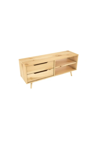 One Design Masif Tv Ünitesi Tv Konsolu Tv Standı Ahşap Tv Ünitesi - 4