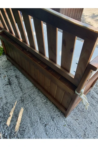 Buğlem Wood Lüks Sağlam( 140X45Cm) Sandıklı Bahçe ,Teras, Koltuk, Sedir - 5
