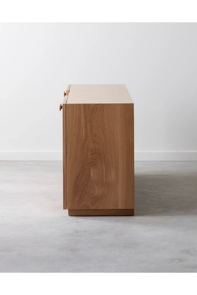 One Design Tv Ünitesi Tv Konsolu Masif Ahşap Tv Ünitesi - 5