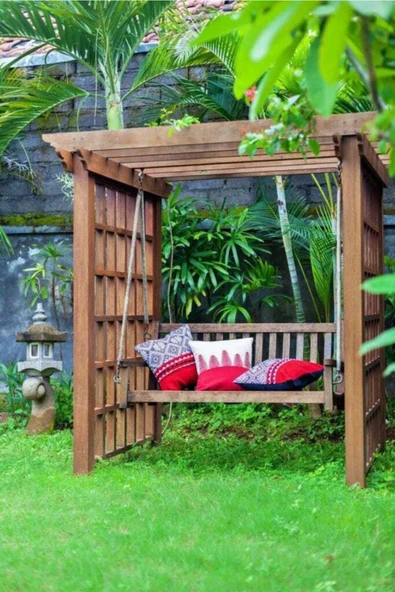 Latanwood Ahşap Salıncak