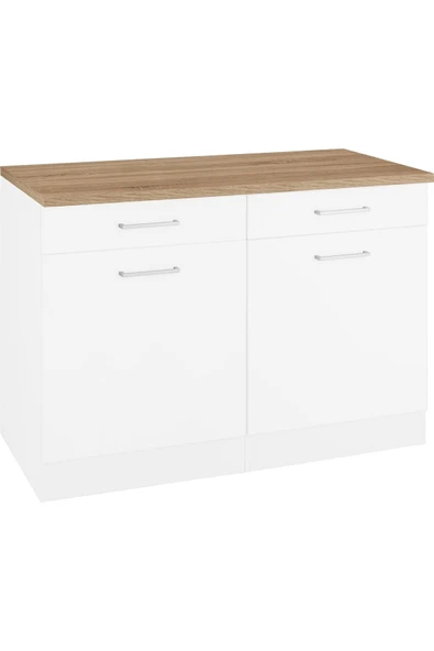 Reggio Atelier Kitchen Çok Amaçlı Mutfak Dolabı Tezgah Dahil - Bar Masası - Ada Mutfak 120 Cm Alt Modül - 2