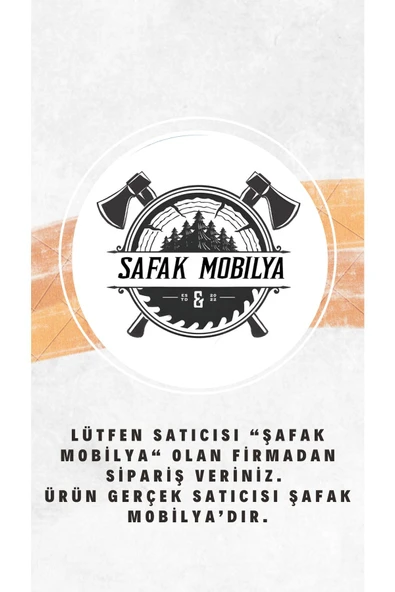 Şafakmobilya Ahşap Hazeran Model Çift Kapaklı Mini Dolap-Komodin - 4
