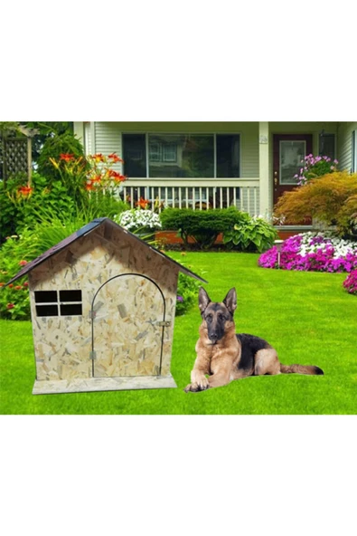 Uzmanahsap58 Büyük Boy Köpekler İçin Ahşap Köpek Kulübesi - 2