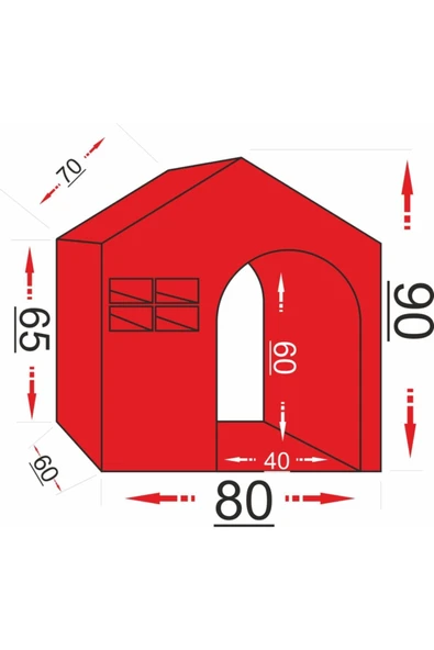 Uzmanahsap58 Büyük Boy Köpekler İçin Ahşap Köpek Kulübesi - 3