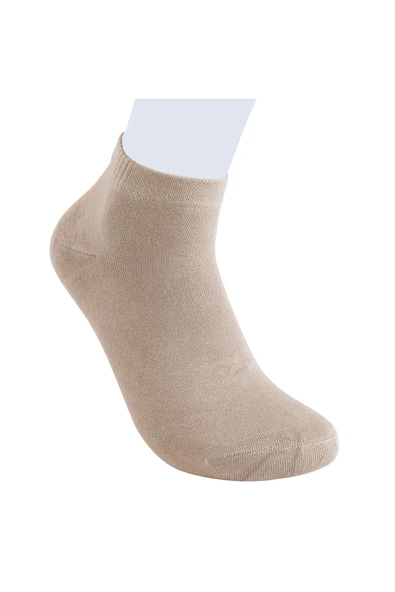 Elchee wear  Vegan Ve Organik Bambu Patik Bej Çorap