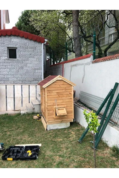 Kemirgen Market Ahşap Tavuk Kümes (10 Tavukluk) - Resim 4